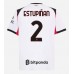 AC Milan Pervis Estupinan #2 Bortedrakt 2025-26 Korte ermer